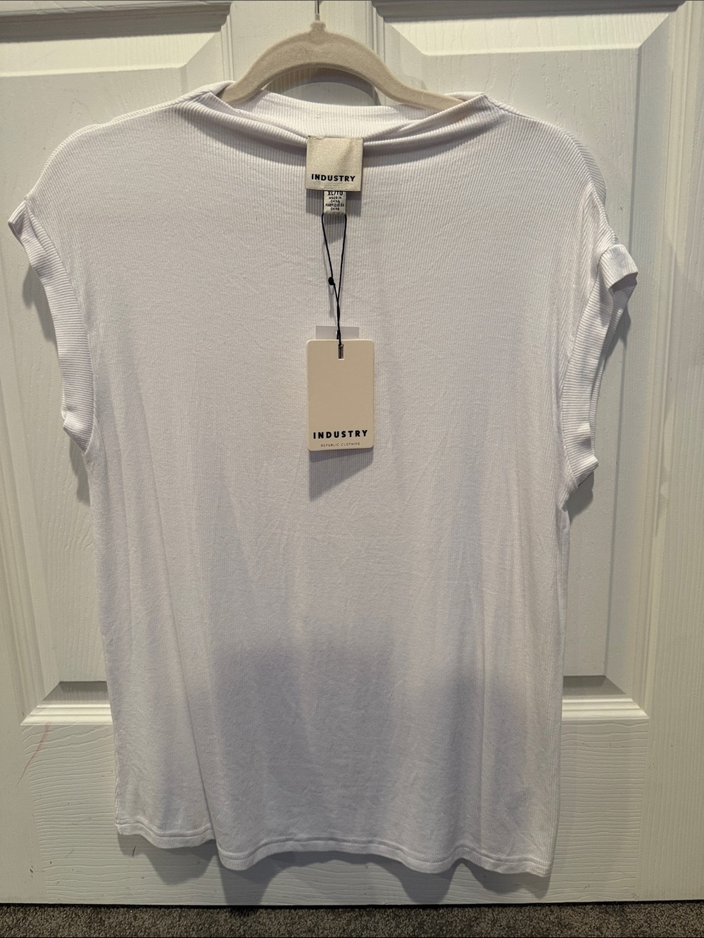 Industry Women's White Short Sleeve Crew Tee